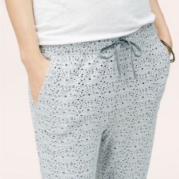 NWT Lou & Grey Perforated Joggers Loung Pants Pockets XL - Picture 1 of 6